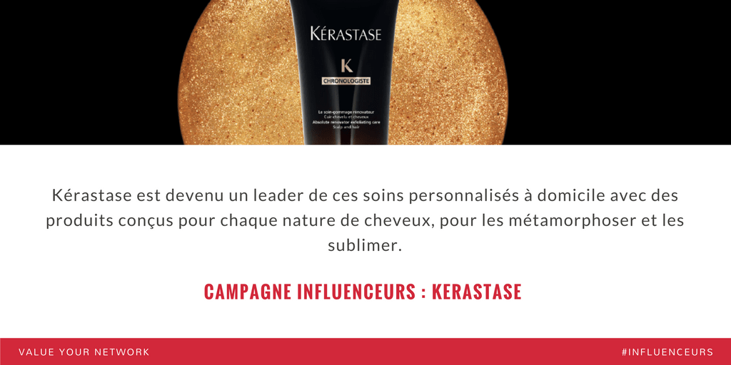 Campagne marketing influenceurs Kerastase