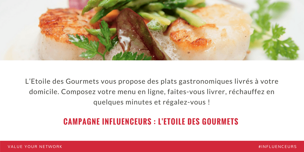 Campagne marketing influenceurs food : L’Etoile des gourmets