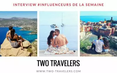 Two travelers influenceurs blogueurs voyage