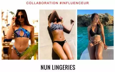 Influencer collaborations and bikini swimwear