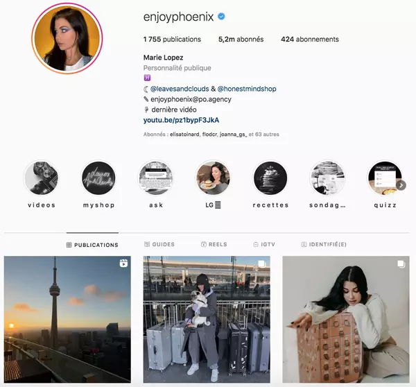 enjoyphoenix top influenceurs france