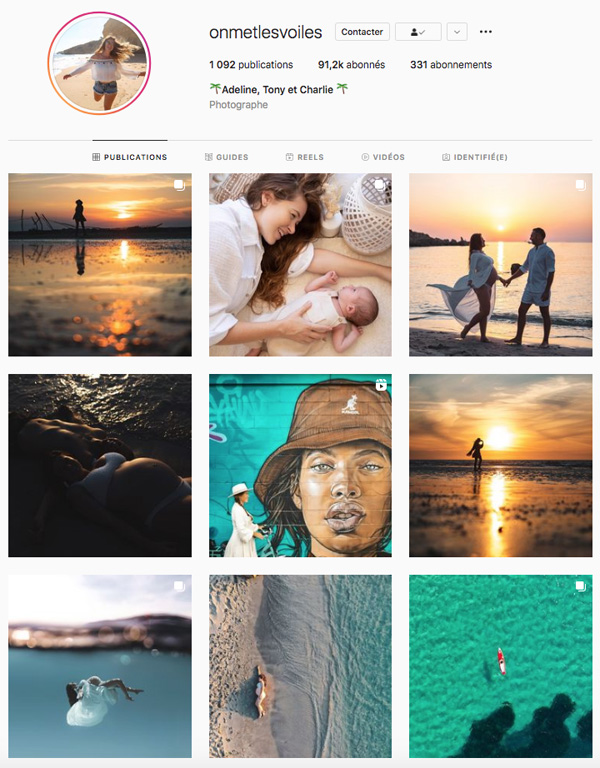 Top 10 influenceurs Voyage instagram onmetlesvoiles