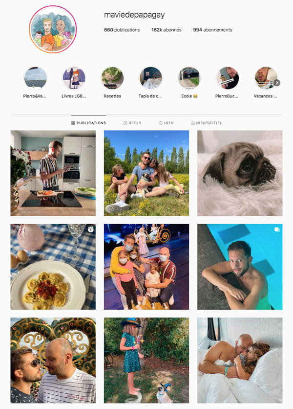 Top 10 influenceurs Papa instagram