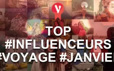 Top influenceurs voyage instagram janvier
