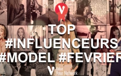 Top influenceurs modèles instagram février