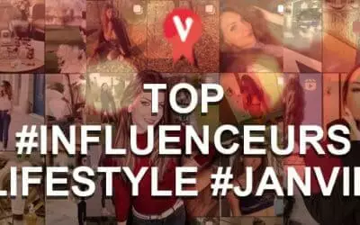 Top influenceurs lifestyle instagram janvier