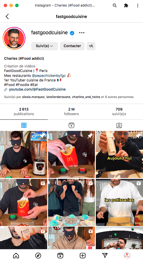 l'influencer alimentare Charles Gilles-Compagnon l'influencer alimentare Charles Gilles-Compagnon