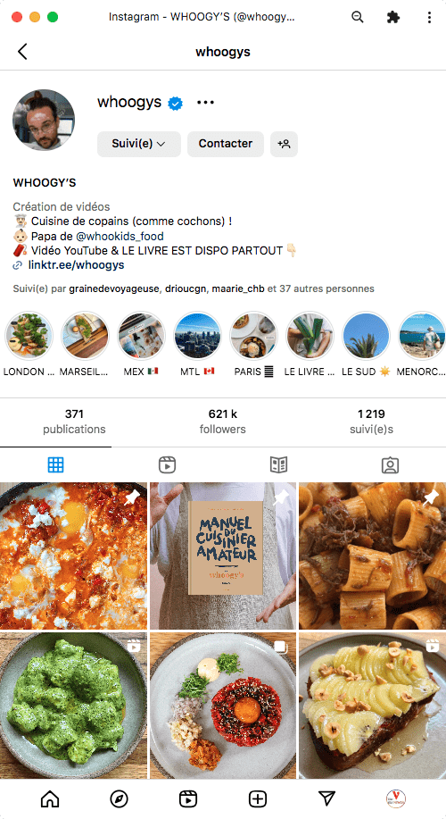 influencer alimentare Whoogy's influencer alimentare Whoogy's