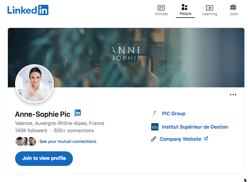 linkedin influencer anne sophie pic