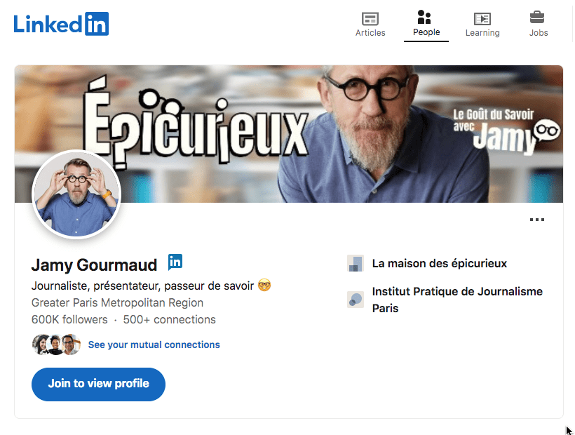 linkedin influencer jamy gourmaud