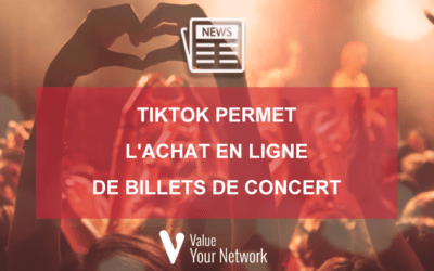 TikTok permet l’achat en ligne de billets de concert