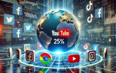 Google and YouTube capture 25 % of global web traffic: unrivalled domination