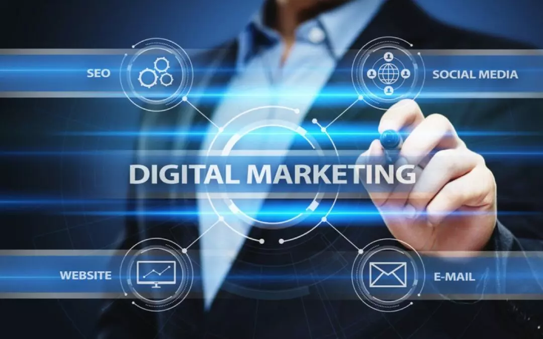 Digital Marketing Content Planning Advertising Strategy concept